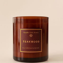 Teakwood Artisan Candle