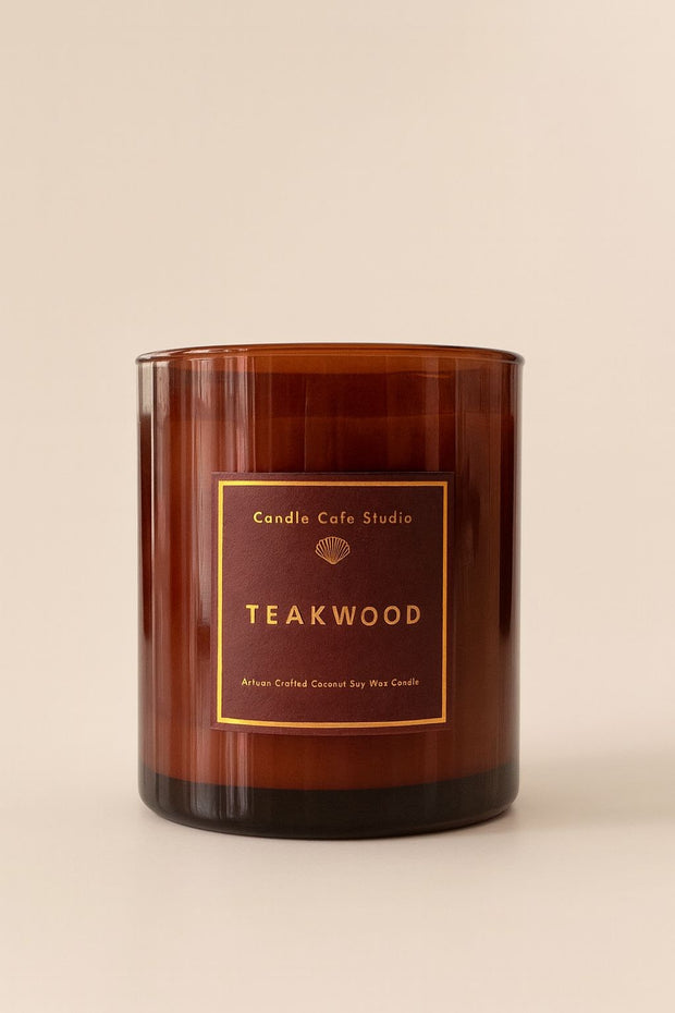 Teakwood Artisan Candle
