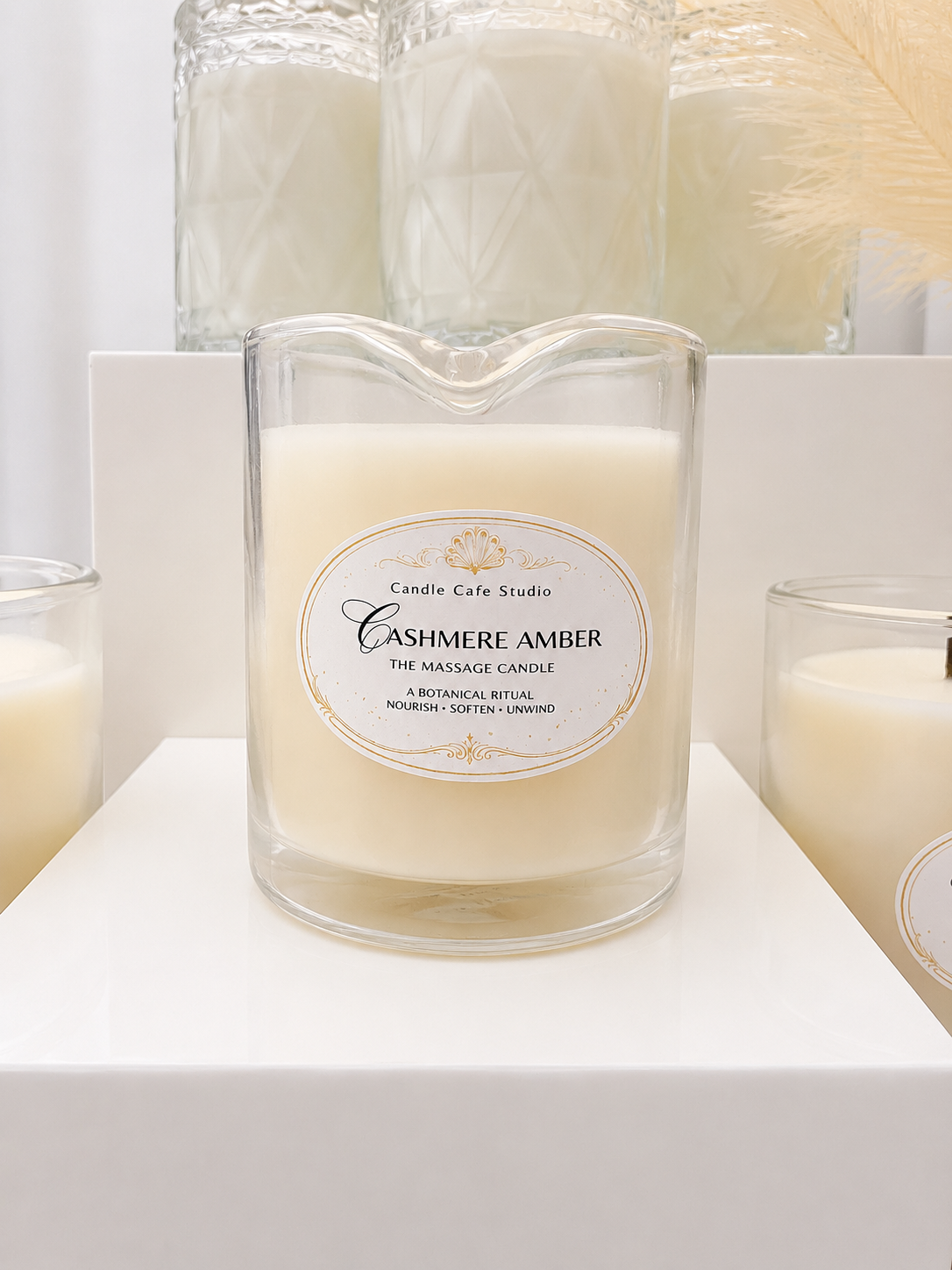 Massage Lotion Candle- Cashmere Amber