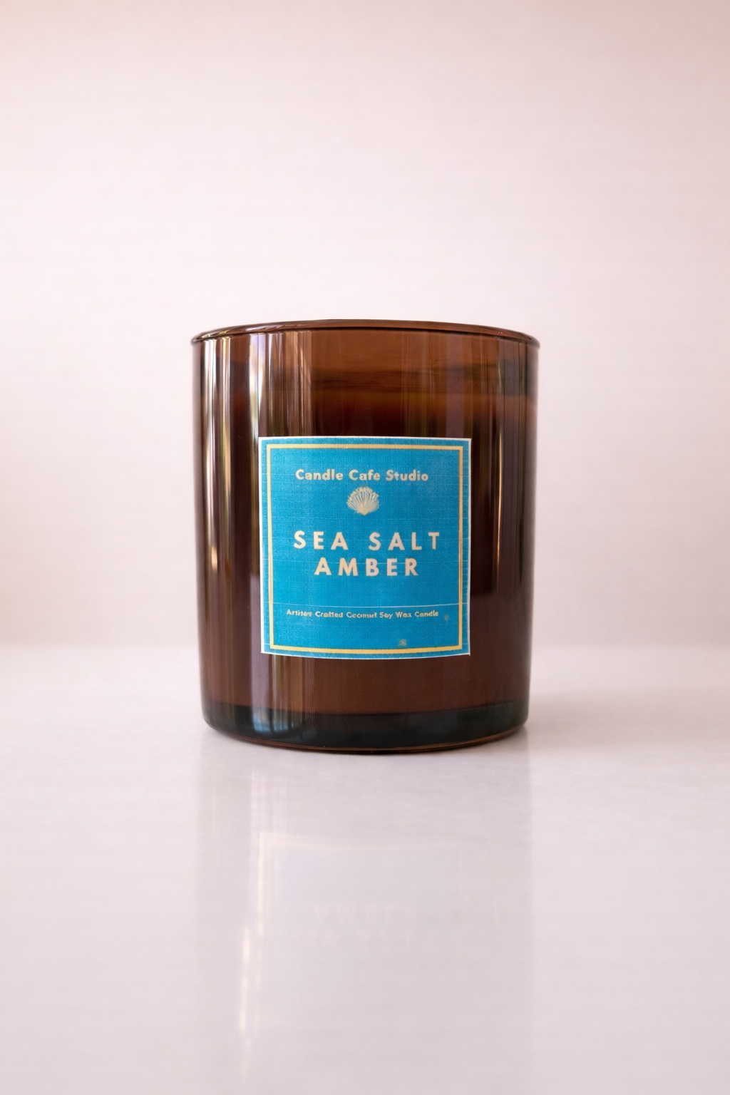 Sea Salt Amber Artisan Candle